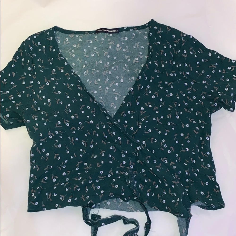 brandy melville wrap top